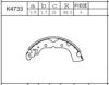 MITSUBISHI 4600A350 Brake Shoe Set